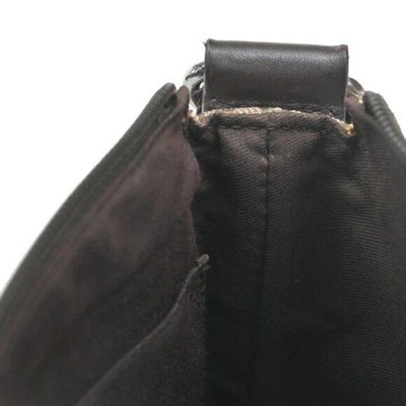 GUCCI Logo GG Pattern Crossbody Shoulder Bag Canvas Leather Brown Italy 35KC160 - Picture 12 of 16